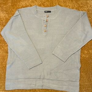 SHEIN Gray Sweater, size xl, wood buttons